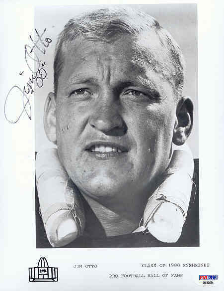 Jim Otto Raiders Signed 8x10 Photo Poster painting Psa/dna Autograph