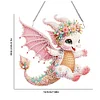 >SALE<Single-Side Dragon Diamond Art Hanging Pendant for Office Decor (Pink Wings)