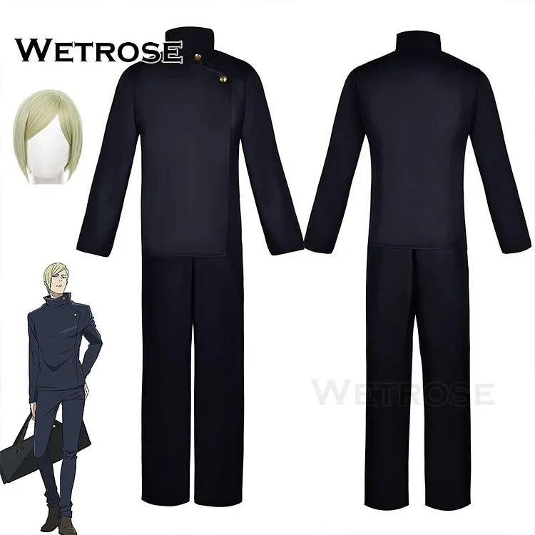 【Wetrose】In Stock Nanami Kento Cosplay Costume Jujutsu Kaisen Season 2 New Uniform High School Halloween