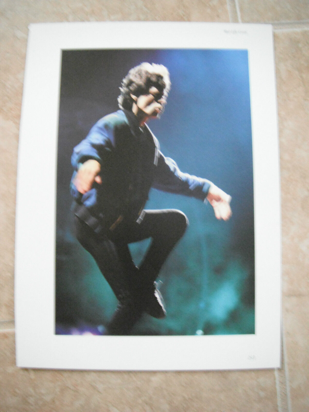 Rolling Stones Mick Jagger Vintage Candid Coffee Table Book Photo Poster painting #11