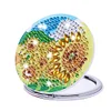 Mandala/Tournesol/Fleur-Miroir de Maquillage de Peinture au Diamant