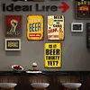 [US Local Warehouse]3PCS Beer Word - Vintage Metal Signs Set - 30*40cm