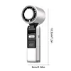 Foldable Handheld Cooling Fan 100 Wind Speeds Handheld Portable Turbo Fan 4000mAh Battery W/ Digital Display for Beach Vacation Cooking Office Travel Camping