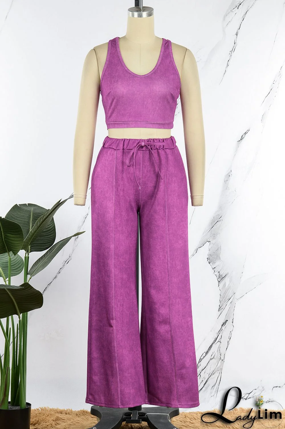 White Casual Solid Patchwork O Neck Sleeveless Two Pieces