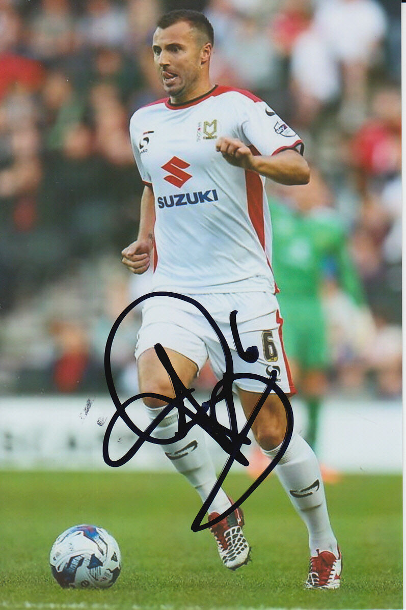 MK DONS HAND SIGNED ANTONY KAY 6X4 Photo Poster painting 1.