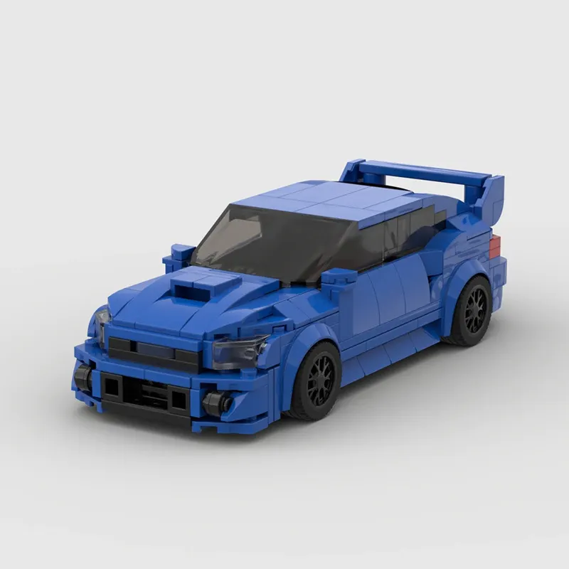 MOC building blocks compatible with Lego racing speed series Impreza ...