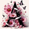 Butterfly And Flower Letter A-11CT Stamped Cross Stitch 40*40cm/15.75*15.75in tapestrymarket
