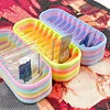 uk.everydayedeals 12-Compartment Gradient Color Diamond Bead Storage Organizer Box