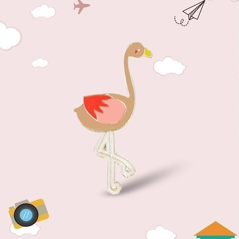 5 Pieces Cute Pin Geometric Rainbow Heart Shape Alloy Enamel Women’S Brooches