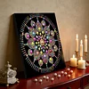 DIY Pearl Painting Mandala for Home Wall Decor with Frame(25x25cm)