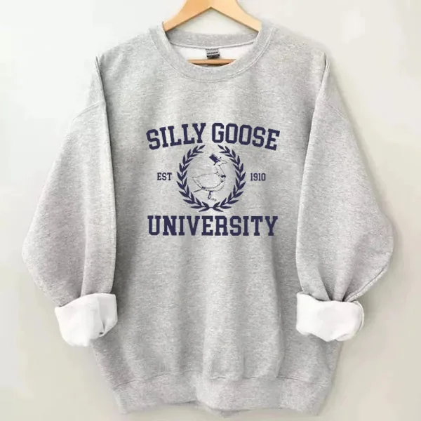 Silly Goose University Crew Neck Sweatshirt socialshop