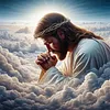 Earth Jesus-11CT Stamped Cross Stitch 40*40cm tapestrymarket