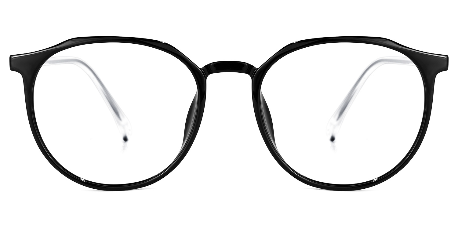 Zehra Schwarz Rund Brille Schwarz