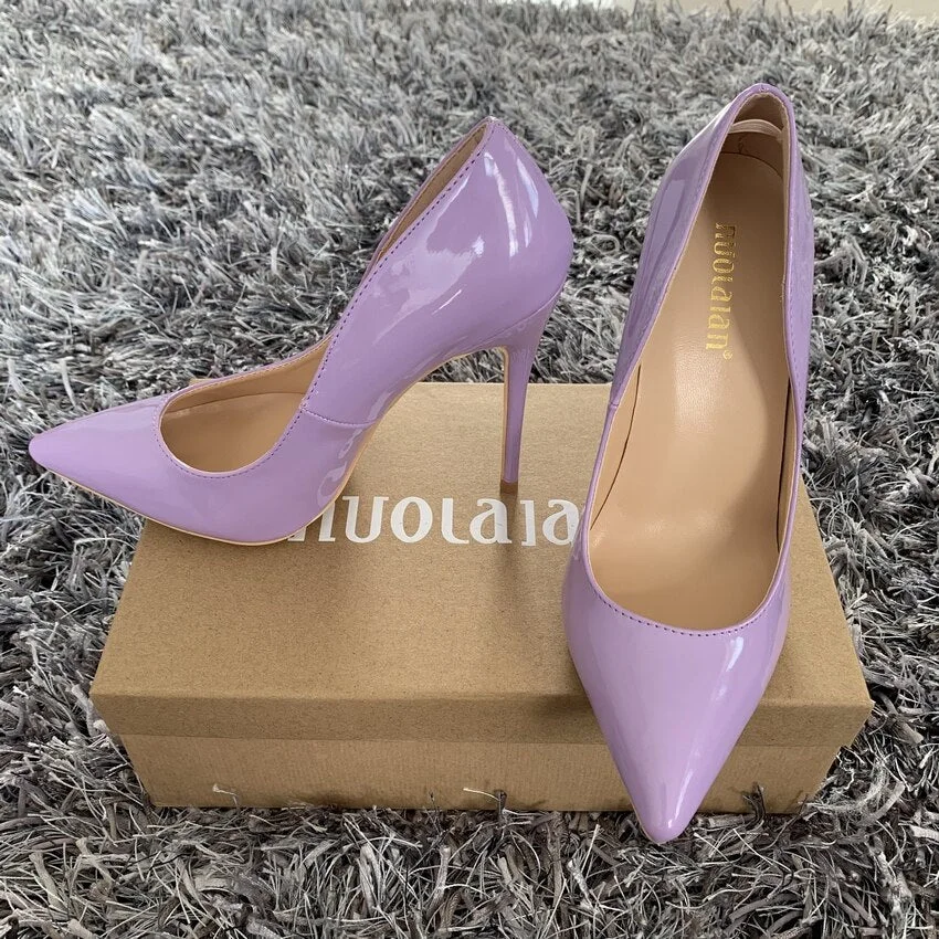 Autums Spring 2019 New Women Pumps Patent Leather Ladies Sexy Wedding High Heel Shoes Woman Party Wedding Pumps