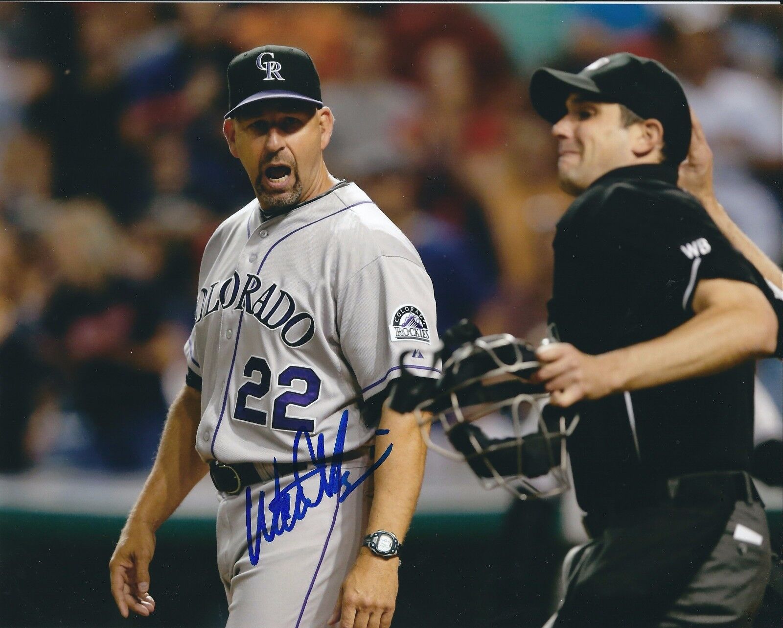 Autographed WALT WEISS Colorado Rockies 8x10 Photo Poster painting- COA