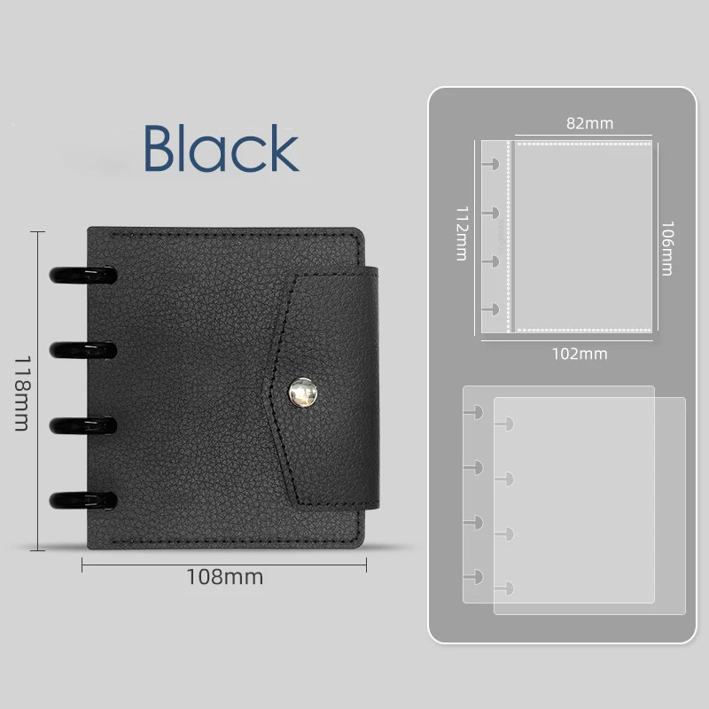 Fromthenon Storage Album Photo Mushroom Holes Loose Leaf Album Chase The Star 4 Inch 1 Grid  Notebook Card Storage Supplies