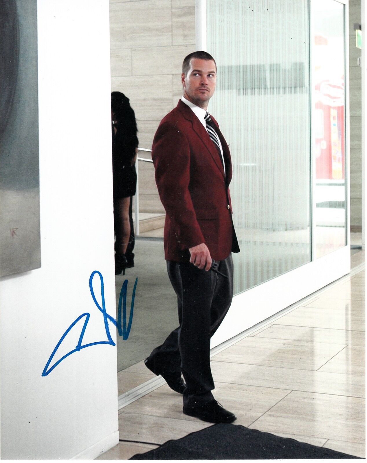 CHRIS O'DONNELL SIGNED NCIS LA Photo Poster painting UACC REG 242 AUTHENTIC FILM AUTOGRAPHS