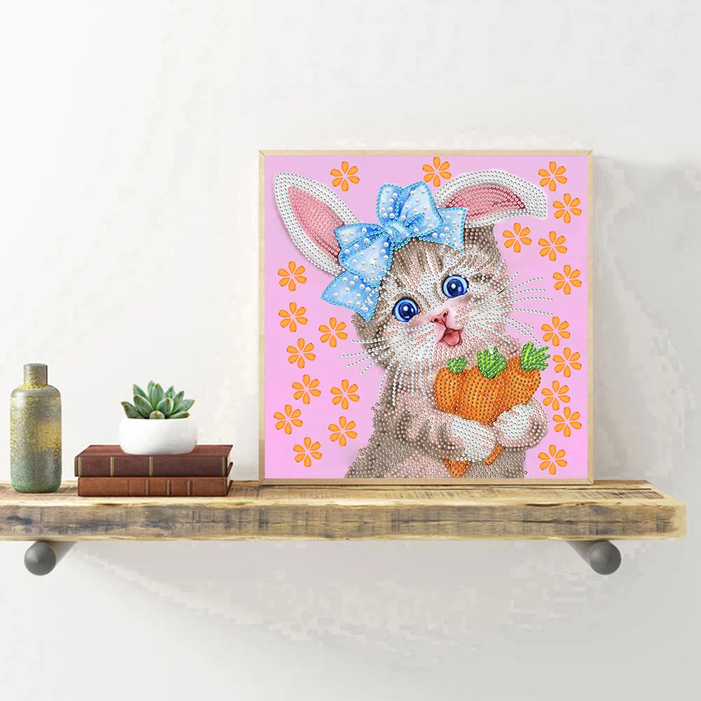 Special Shape Diamond Painting 30*30cm - Funny Cat