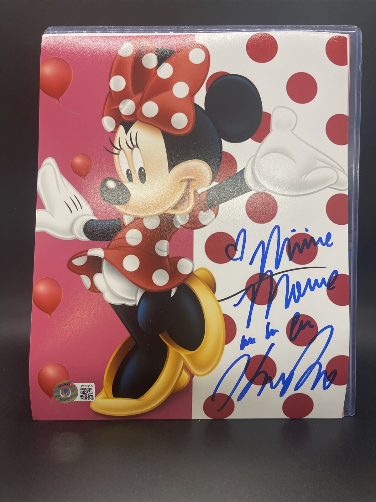 KAITLYN ROBROCK signed 8x10 Photo Poster painting Disney MINNIE MOUSE Beckett Authentication D8