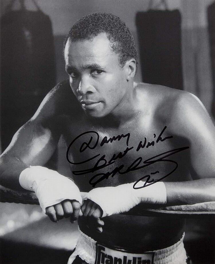 SUGAR RAY LEONARD Signed Photo Poster paintinggraph - World BOXING Champion 5 Divisions Preprint