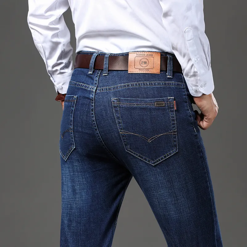 Men's Plus Size Straight Business Jeans