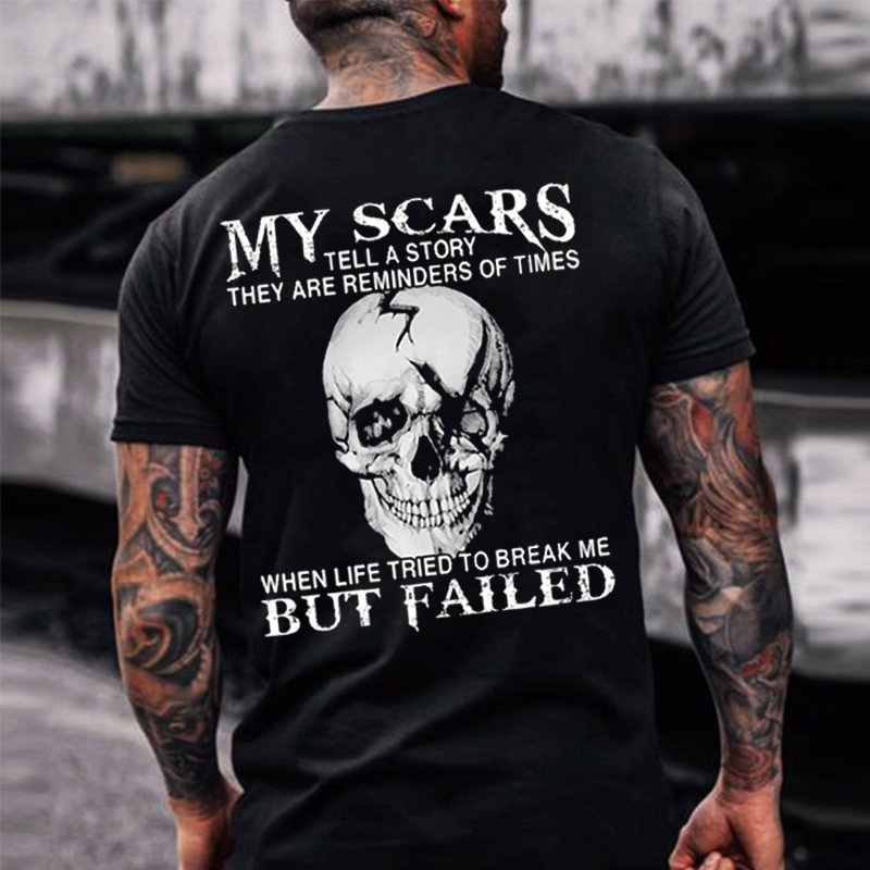 My Scars Tell A Story They Are Reminders Of Times Casual Shirt、、URBENIE