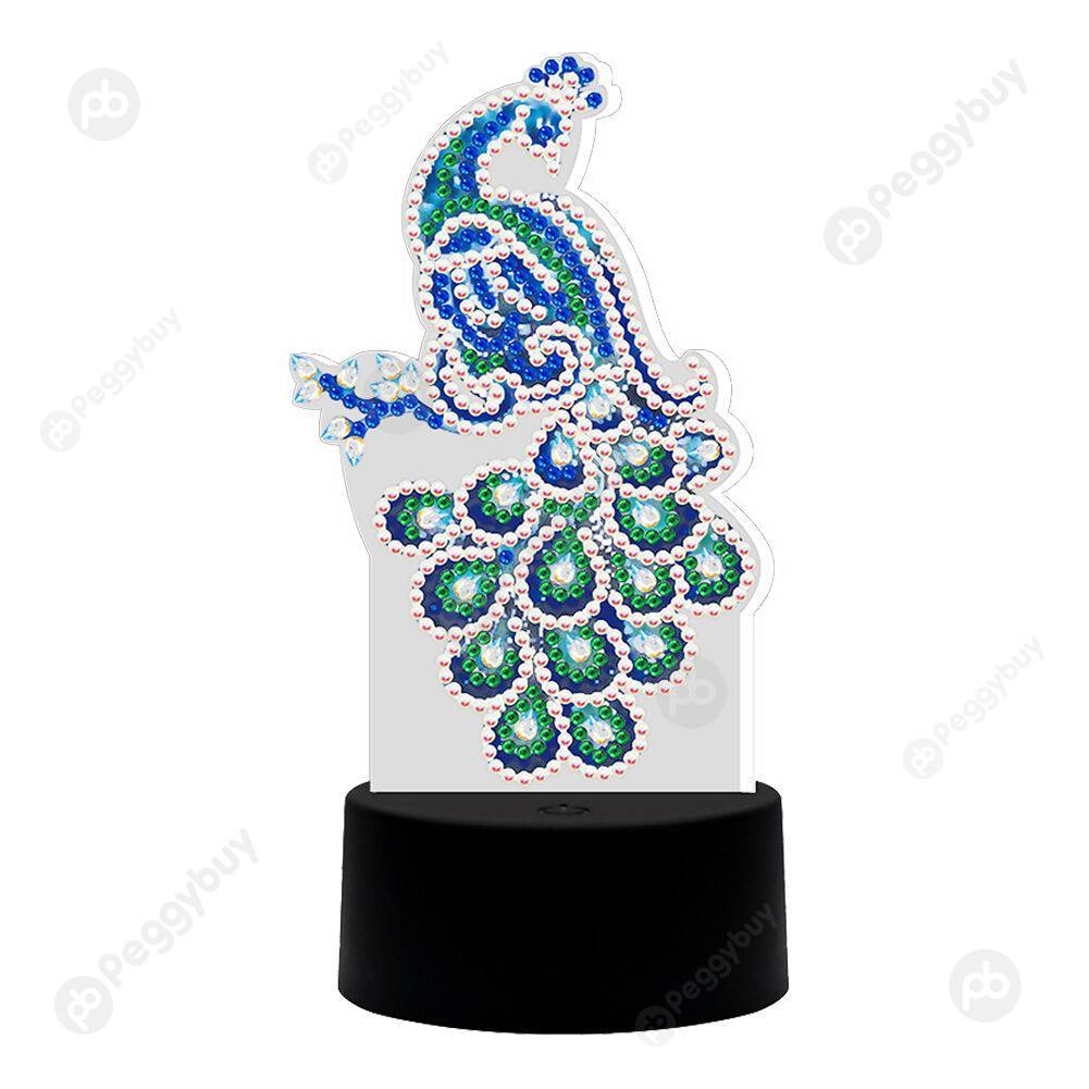 

Peacock-DIY Creative Diamond Lamp, 501 Original