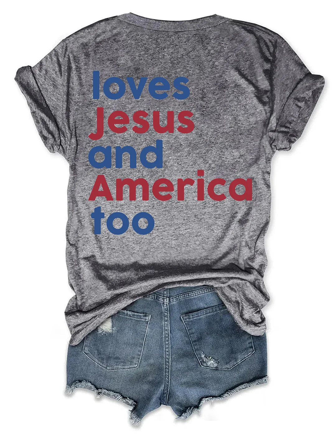 Faith Family Freedom Loves Jesus And America Too T-shirt