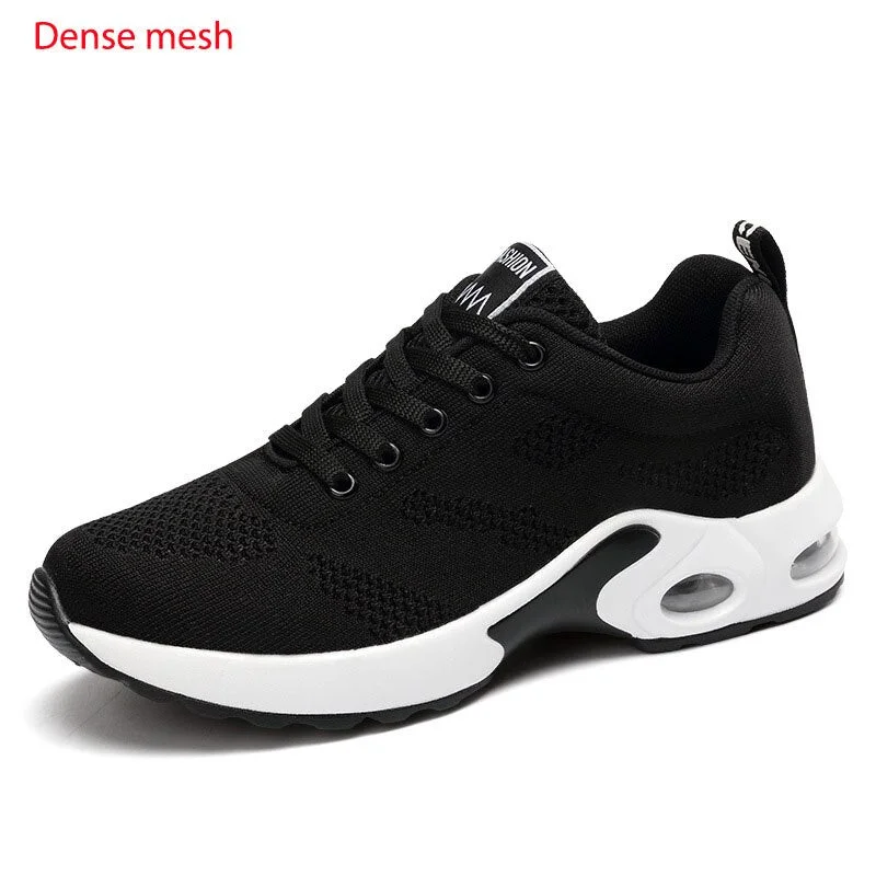 Women  Cushion Sneakers Fashion Lace Up Breathable  Running Shoes Lightweight Outdoor Fitness Sports Shoes Female Casual Shoes