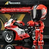 Alloy Motorcycle Rider Set Rider Transformation Robot Toy