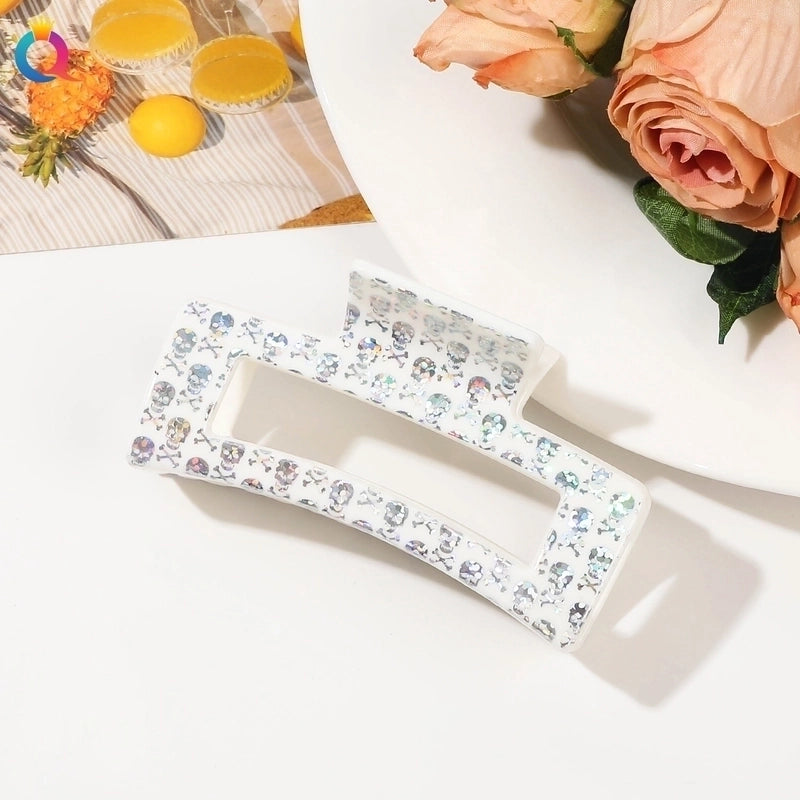 Halloween Minimalist Classic Style Women’s Spider Web Skull Plastic Hair Claws