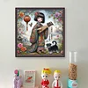 Japanese Geisha-11CT Stamped Cross Stitch 40*40cm