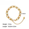 Chic Golden Pearls Stainless Steel Bracelet 