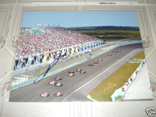 Sam Hornish JR Indy 500 Racing Auto Signed 8x10 Photo Poster painting