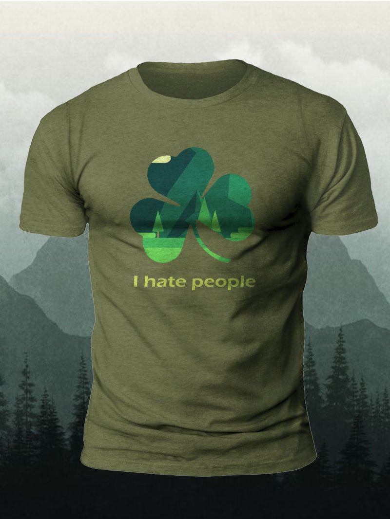 Men's St Patrick's Day Mountain Short-Sleeved Shirt in  mildstyles
