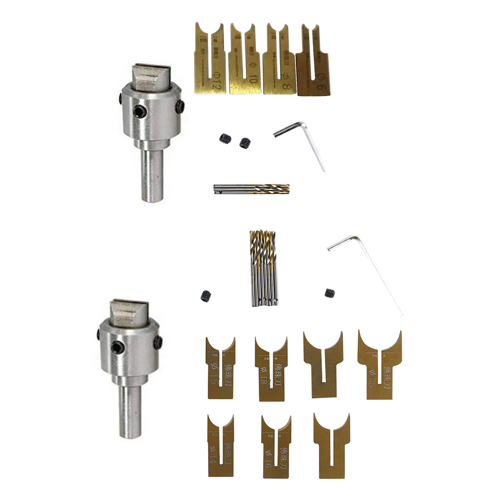 

10/16pcs Woodworking Bead Cutter Turning Tools Drill Bits Milling Cutters, 10pcs, 501 Original