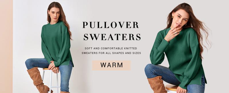 Ebifin Womens Oversized Tunic Sweaters Fall Slouchy Long Sleeve Ribbed Knit Side Slit Pullover Jumper Ebifin Womens Oversized Tunic Sweaters Fall Slouchy Long Sleeve Ribbed Knit Side Slit Pullover Jumper