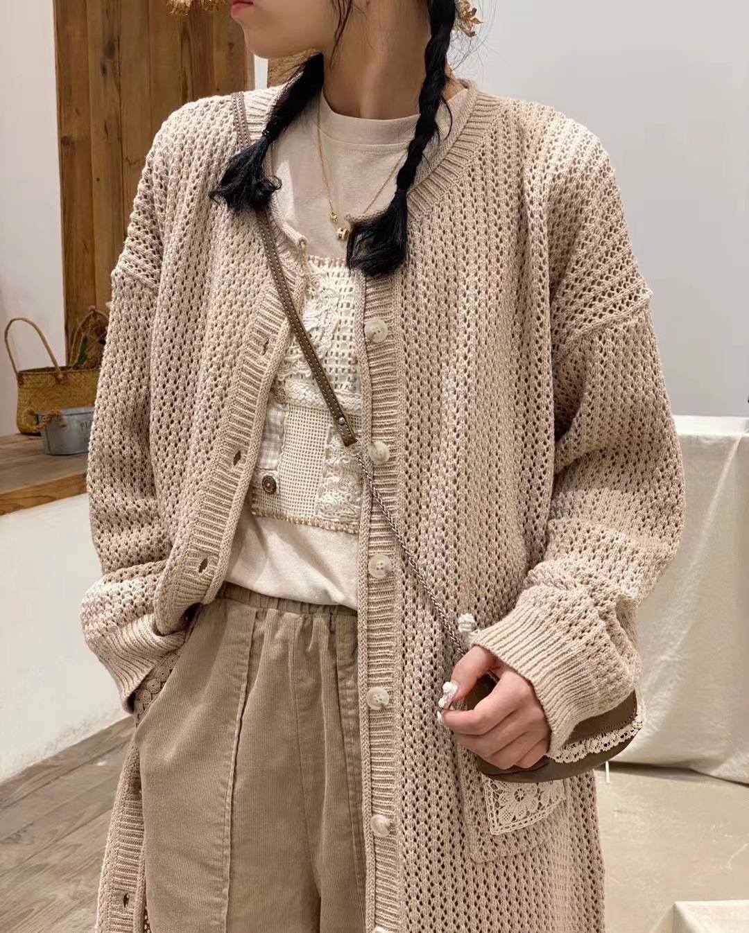 Chicfifth Sweater Women Winter Long Sleeve High Quality Autumn Vintage Top Knitted Cardigan