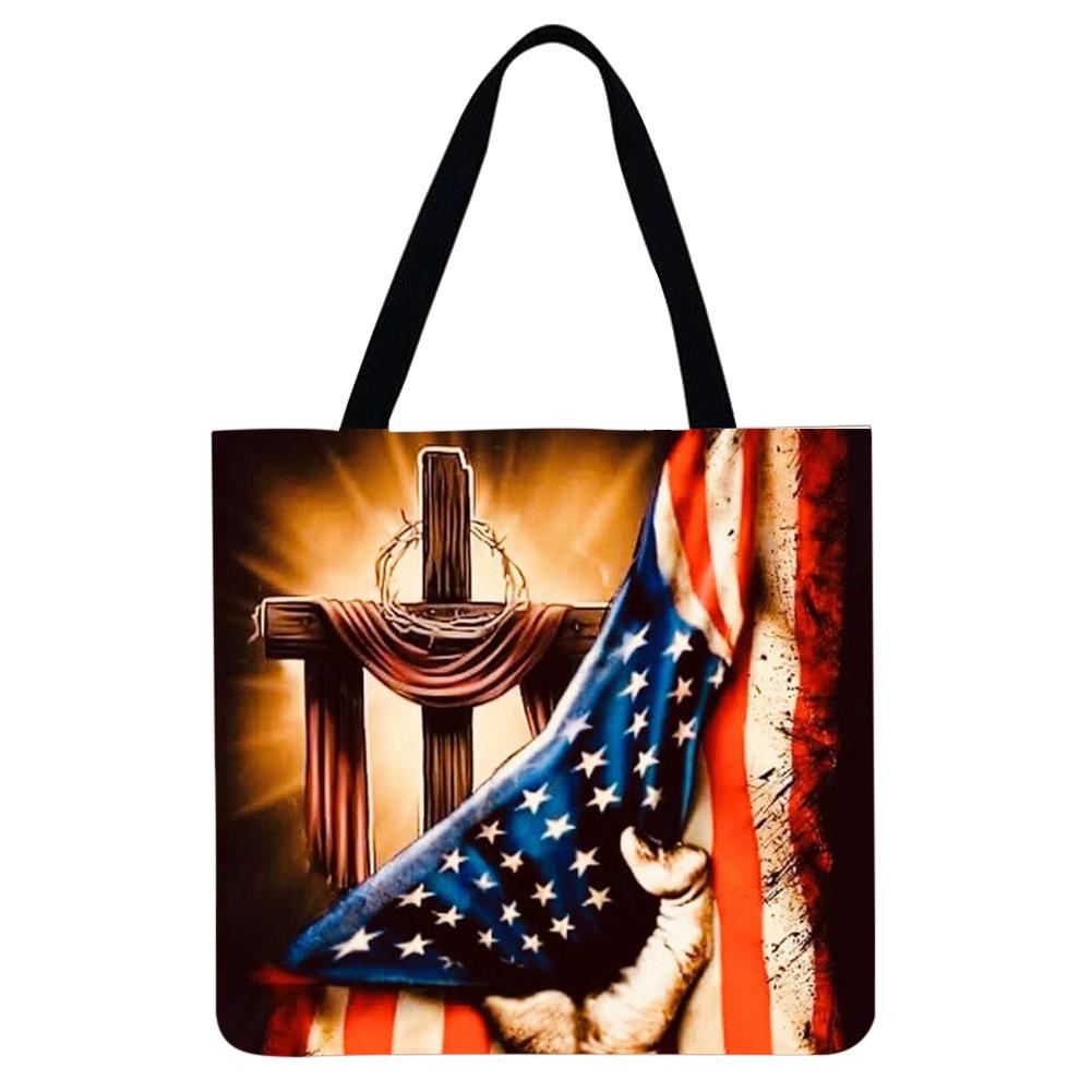 Linen Print Tote Bag linen-print-tote-bag