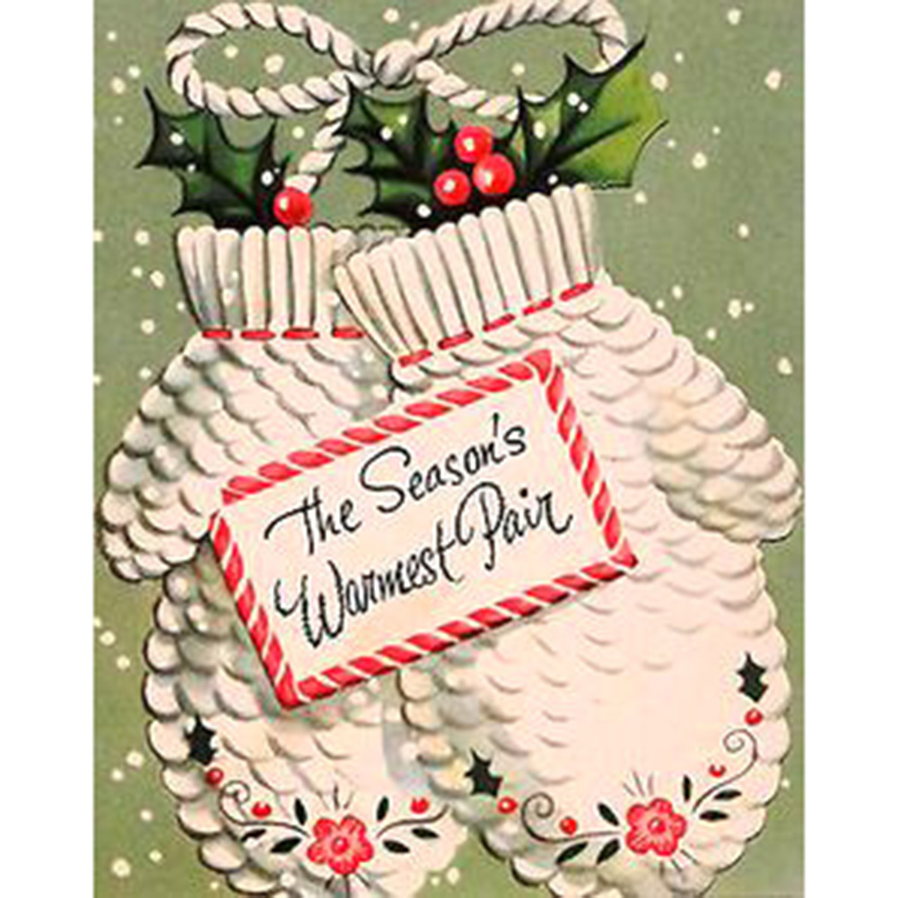 

Christmas Gloves - Round Drill Diamond Painting - 35*45CM, 501 Original