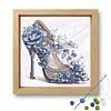 Porcelain Glass Bead Partial 11CT DIY Stamped Cross Stitch Kits for Beginners Adults Home Decor Cross Stitch Art and Crafts Kits 14.04x14.04in