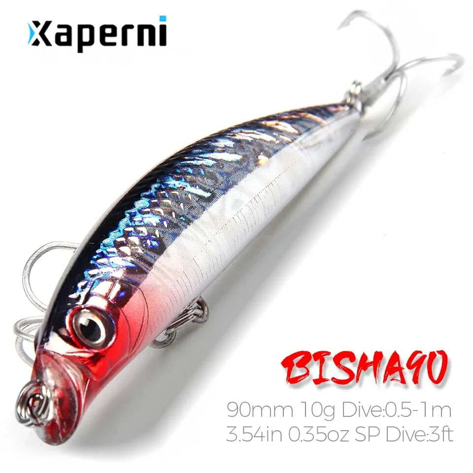 Hot model Xaperni Retail fishing lures, floating minnow,penceil bait size 90mm 10g,magnet inside,dive 0.5m