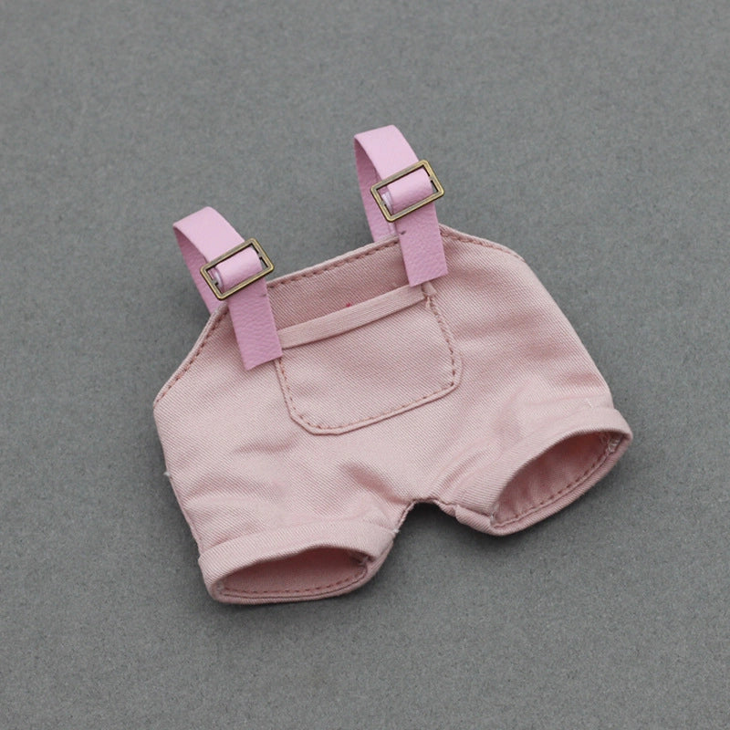 3 Pieces (suspenders) Blind Box Macaron Shirt Suit Dress 10CM Cotton Doll