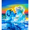 Diamond Painting -DIY Round Drill Frozen Kiss(40x45cm)