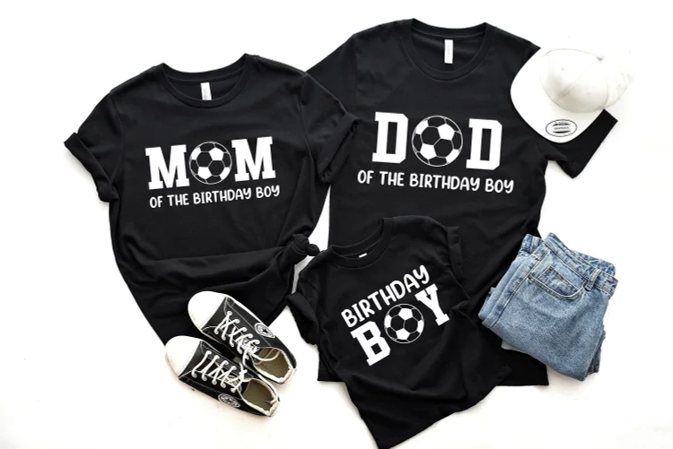 Personalized Boys Football Family Birthday Shirts|S22