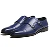 Fashion Men's Brogue Buckle Party Formal Small Square Toe Shoes -Dress Shoes