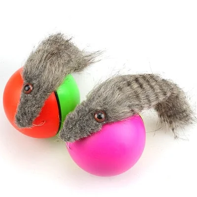 Pet Dog Cat Toys Electric Beaver Weasel Toy Rolling Jump Balls Toys for Dog Cat Puppy Dogs Funny Moving Toys Pet Supplies