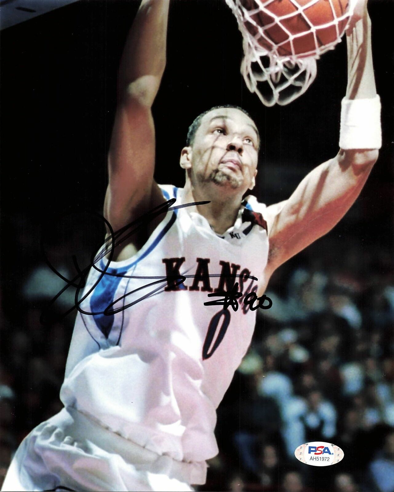 Drew Gooden signed 8x10 Photo Poster painting PSA/DNA Kansas Jayhawks Autographed