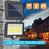 COB 100LED Solar Lamp Motion Sensor Waterproof Outdoor Path Night Lighting