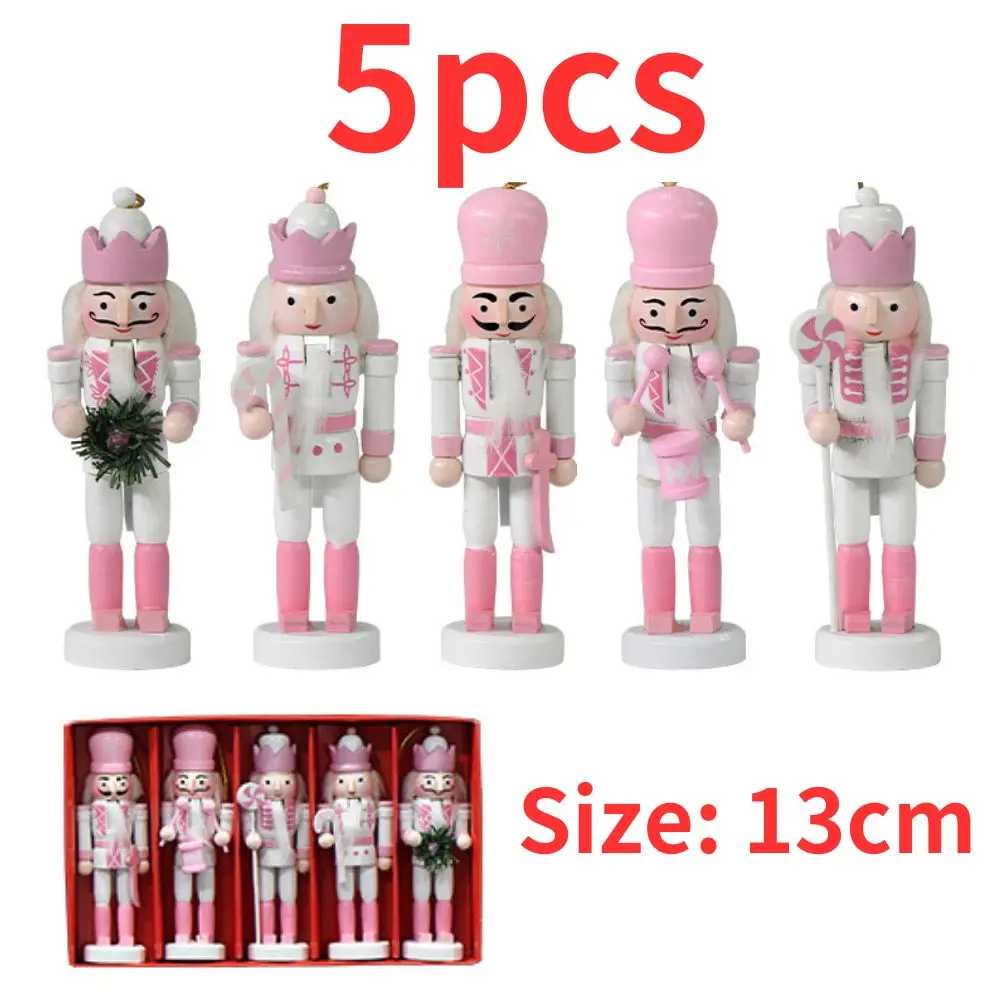 Tegooe Classic Wooden Nutcracker Soldier Miniatures - Christmas Desktop Ornaments